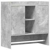 vidaXL Vägg hylla Väggmonterat Betonggrå 80 x 36 x 80 cm