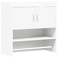 vidaXL Vägg hylla Väggmonterat Vit 80 x 36 x 80 cm Konstruerat trä