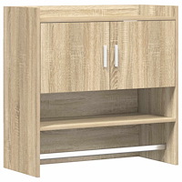 vidaXL Vägg hylla Väggmonterat Sonoma-ek 80 x 36 x 80 cm