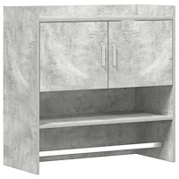 vidaXL Vägg hylla Väggmonterat Betonggrå 80 x 36 x 80 cm