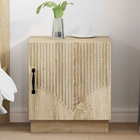 vidaXL Sängbord Sonoma-ek 43 x 34,5 x 47 cm Konstruerat trä