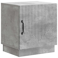 vidaXL Sängbord Betonggrå 43 x 34,5 x 47 cm Konstruerat trä