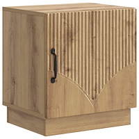 vidaXL Sängbord Artisan-ek 43 x 34,5 x 47 cm Konstruerat trä