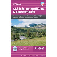 Calazo Förlag Gäddede, Hotagsfjällen & Skäckerfjällen 1:100000