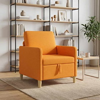 vidaXL Soffa med förvaring Mörkgul 72 x 78 x 87 cm Polyester