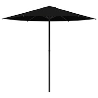 vidaXL Trädgårdsparasol 230 x 230 cm Polyester Rektangulär Svart