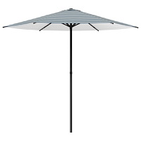 vidaXL Trädgårdsparasol 230 x 230 cm Polyester Rektangulär Blå och Vit