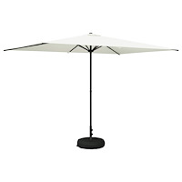 vidaXL Trädgårdsparasol med Ställ 200 x 300 cm Polyester Rektangulär