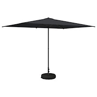 vidaXL Trädgårdsparasol med Ställ 200 x 300 cm Polyester Rektangulär