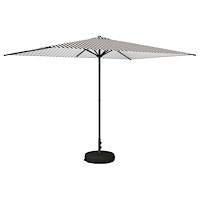vidaXL Trädgårdsparasol med Ställ 200 x 300 cm Polyester Rektangulär