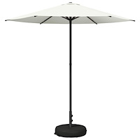 vidaXL Trädgårdsparasol med Ställ 230 x 230 cm Polyester Rektangulär