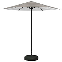 vidaXL Trädgårdsparasol med Ställ 230 x 230 cm Polyester Rektangulär