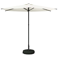 vidaXL Trädgårdsparasol med Ställ 270 x 270 cm Polyester Rektangulär
