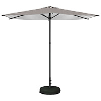vidaXL Trädgårdsparasol med Ställ 270 x 270 cm Polyester Rektangulär