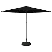 vidaXL Trädgårdsparasol med Ställ 300 x 300 cm Polyester Rektangulär