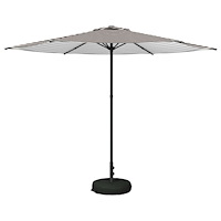 vidaXL Trädgårdsparasol med Ställ 300 x 300 cm Polyester Rektangulär