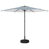 vidaXL Trädgårdsparasol med Ställ 300 x 300 cm Polyester Rektangulär