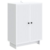 vidaXL Sideboard Vit 66 x 34,5 x 90 cm Konstruerat trä