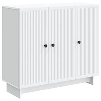 vidaXL Sideboard Vit 89 x 34,5 x 80 cm Konstruerat trä