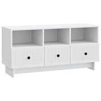 vidaXL TV-skåp med låda Vit 102 x 34,5 x 50 cm Konstruerat trä