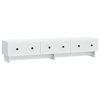 vidaXL TV-skåp med låda Vit 147 x 34,5 x 30 cm Konstruerat trä