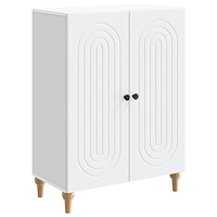 vidaXL Sideboard Vit 66 x 34,5 x 90 cm Konstruerat trä