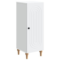 vidaXL Sideboard Vit 33 x 34,5 x 90 cm Konstruerat trä