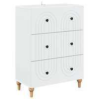 vidaXL Lådans skåp Vit 66 x 34,5 x 90 cm Konstruerat trä