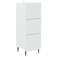vidaXL Lådans skåp Vit 33 x 34,5 x 92 cm Konstruerat trä
