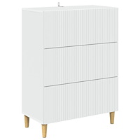 vidaXL Lådans skåp Vit 66 x 34,5 x 90 cm Konstruerat trä
