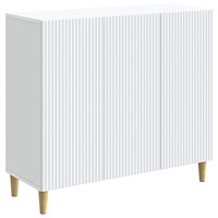 vidaXL Sideboard Vit 89 x 34,5 x 80 cm Konstruerat trä