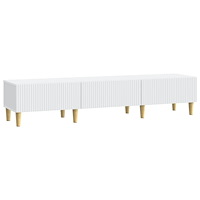 vidaXL TV-skåp med låda Vit 147 x 34,5 x 30 cm Konstruerat trä