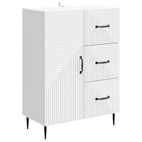 vidaXL Sideboard med låda Vit 66 x 34,5 x 89,5 cm Konstruerat trä