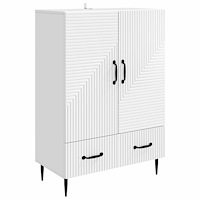 vidaXL Sideboard med låda Vit 66 x 34,5 x 95 cm Konstruerat trä