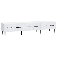 vidaXL TV-skåp med låda Vit 147 x 34,5 x 30 cm Konstruerat trä