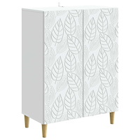 vidaXL Sideboard Vit 66 x 34,5 x 90 cm Konstruerat trä