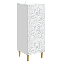 vidaXL Sideboard Vit 33 x 34,5 x 90 cm Konstruerat trä