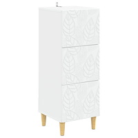vidaXL Lådans skåp Vit 33 x 34,5 x 90 cm Konstruerat trä