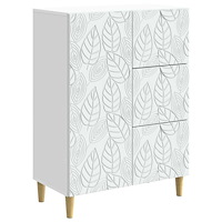 vidaXL Sideboard Vit 66 x 34,5 x 90 cm Konstruerat trä