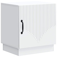 vidaXL Sängbord Vit 43 x 34,5 x 47 cm Konstruerat trä