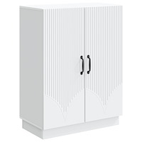 vidaXL Sideboard Vit 66 x 34,5 x 87 cm Konstruerat trä