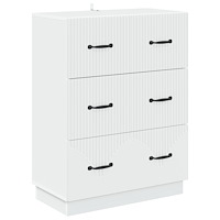 vidaXL Lådans skåp Vit 66 x 34,5 x 87 cm Konstruerat trä