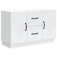vidaXL Sideboard med låda Vit 89 x 34,5 x 57 cm Konstruerat trä