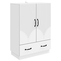 vidaXL Sideboard med låda Vit 66 x 34,5 x 92 cm Konstruerat trä