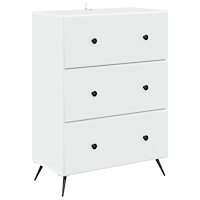 vidaXL Lådans skåp Vit 66 x 34,5 x 90 cm Konstruerat trä