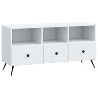 vidaXL TV-skåp med låda Vit 102 x 34,5 x 50 cm Konstruerat trä
