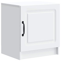 vidaXL Nattduksbord Vit 43 x 34,5 x 47 cm Konstruerat trä