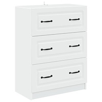 vidaXL Lådans skåp Vit 66 x 34,5 x 87 cm Konstruerat trä