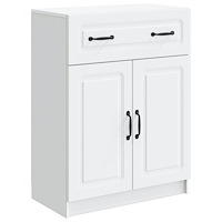 vidaXL Sideboard med låda Vit 66 x 34,5 x 87 cm Konstruerat trä