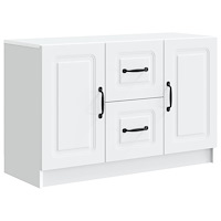 vidaXL Sideboard med låda Vit 89 x 34,5 x 57 cm Konstruerat trä